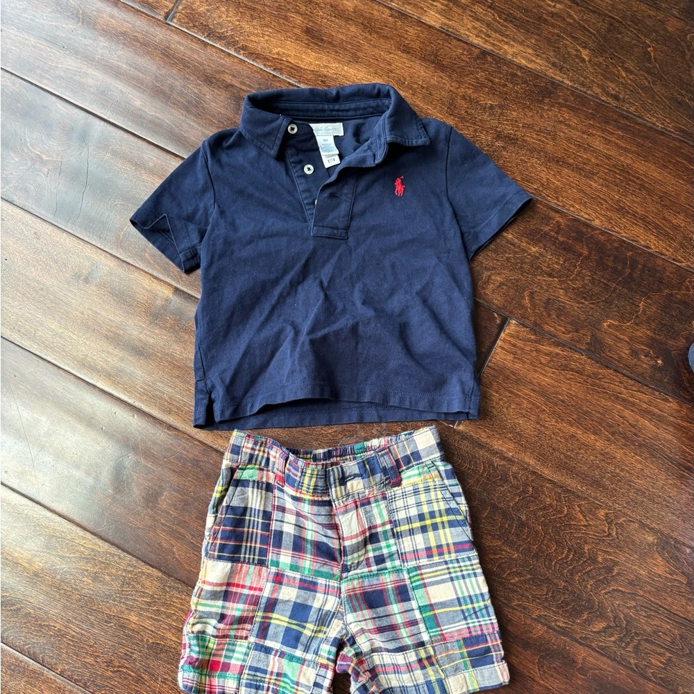 Ralph Lauren Blue Polo Shirt Classic Style